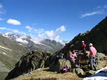 Rast in der warmen Sonne bei herrlichem Ausblick