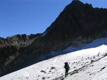 Den Großen Kuchelferner - Gletscher überschreiten wir mit Grödeln