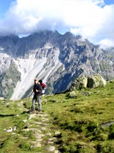 Auf dem Paul-Bantlin-Weg in Richtung St. Christoph.