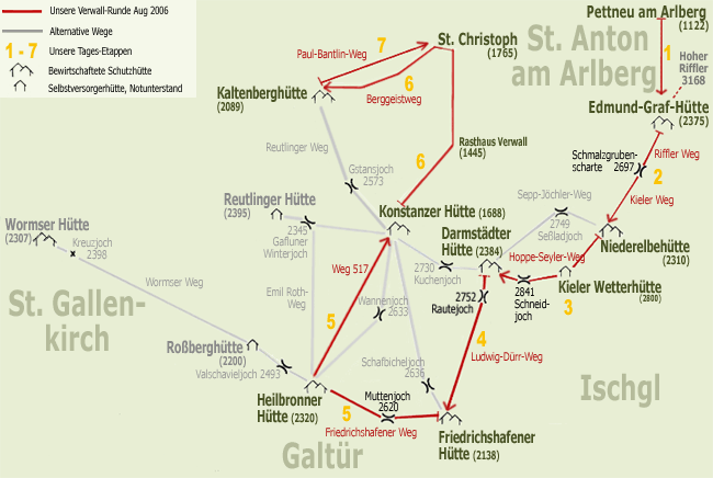 Verwall-Runde im August 2006