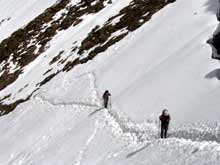 Der Aufstieg zur Zollhütte ist fordernd